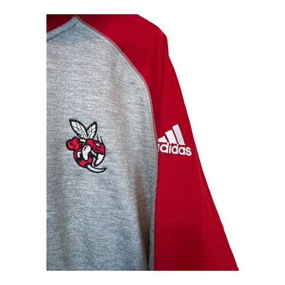 Adidas Team Issue Hoodie Mens Large Seneca Sting Fleece Zip Climawarm College - Picture 2 of 6